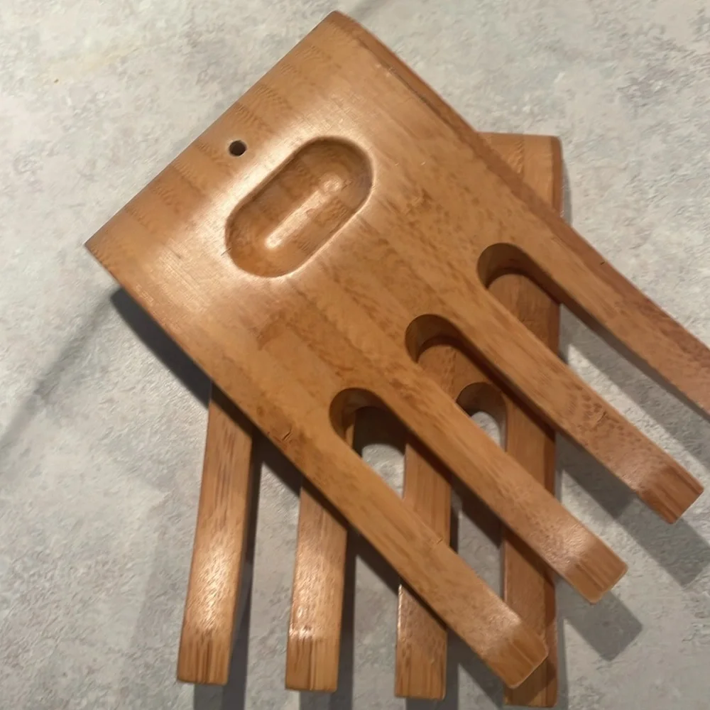 Natural Bamboo Salad Hands